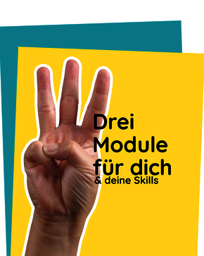 Eine Hand zeigt mit den Fingern die Zahl 3.