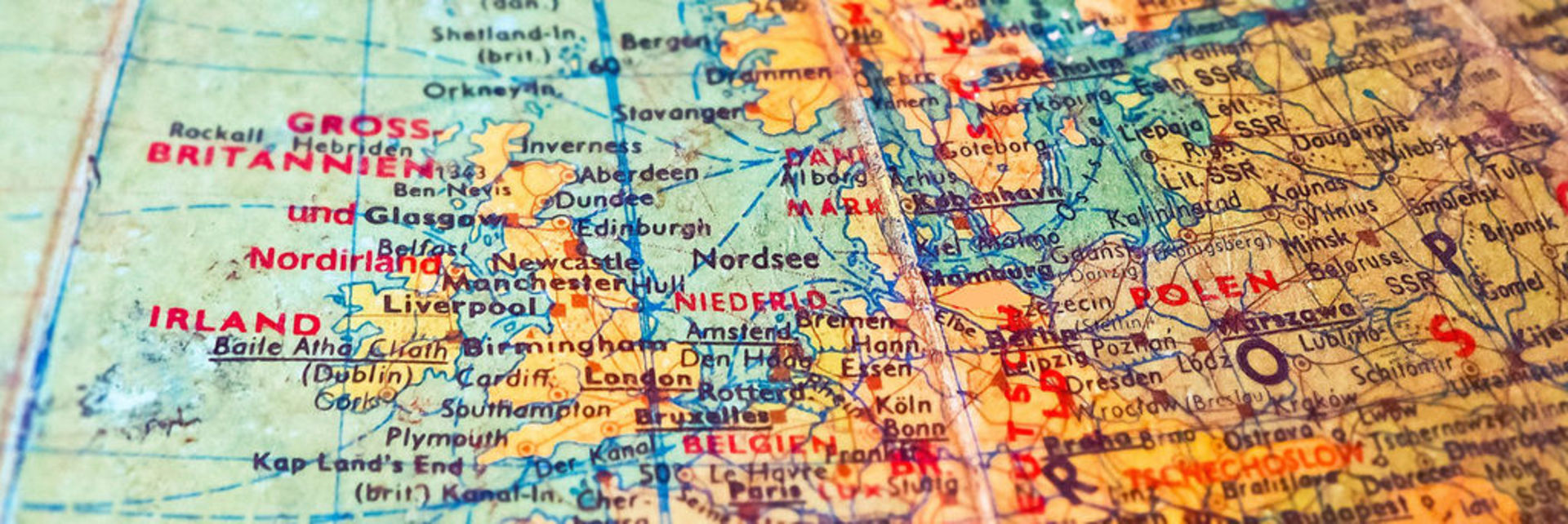 Ausschnitt einer Landkarte